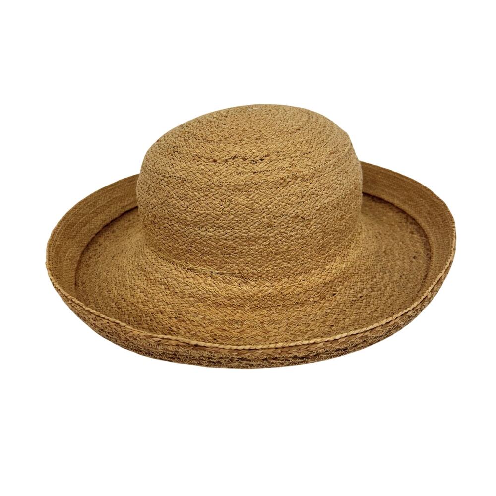 Annabel Ingall Australia Wide Brim Natural Straw Hat Tan